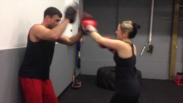 'Aim Fitness North Andover, MA Boxing Class taught by Keaton Van Thof'