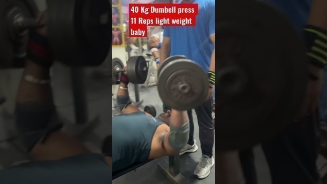 'Flat Bench Dumbell Press || How to grow chest || chest workout at gym #shorts #trending #viral'