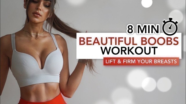 '8 MIN BEAUTIFUL BOOBS WORKOUT | Lift & Firm Your Breasts & Get A Sexy Chest | Eylem Abaci'