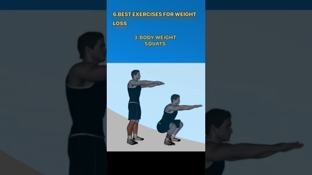 '6 best exercises for weight loss || #shortsvideo #youtubeshorts #shorts'