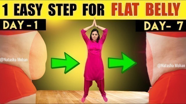 'Just One Simple Yoga Exercise To Lose Belly Fat in 7 Days | Beginners Yoga Pose For Flat Stomach'