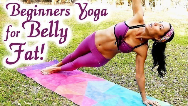 '20 Minute Yoga Workout: Bye-Bye BELLY FAT!! Beginners Weight Loss at Home for Abs, Exercise Routine'