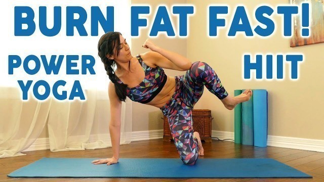 'Power Yoga HIIT  Fusion with Julia! Yoga for Weight Loss, Beginners At Home Workout, 20 Min Cardio'