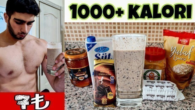 'GARANTİ KİLO ALDIRAN SHAKE! (1000 Kalorilik Ucuz Shake Tarifi)'