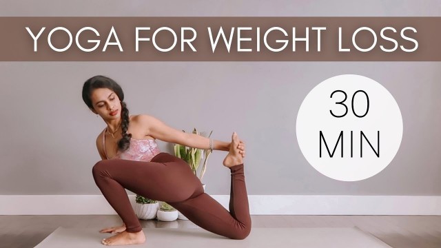 '30 min Yoga for Weight Loss | Fat Burning Workout | At - Home'