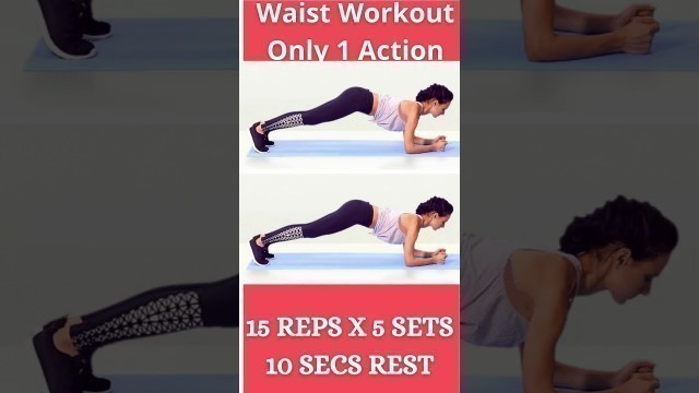 'Waist Workout For Women (5 Mins) | SLIM Waist Workout #shorts #fitness #Yoga #Weightloss'