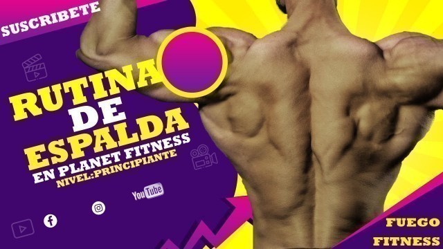 'RUTINA DE ESPALDA PARA PRINCIPIANTES EN PLANET FITNESS'