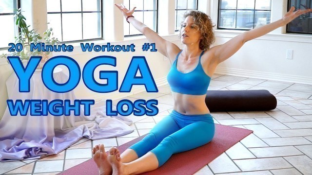 'Yoga For Weight Loss & Flexibility Day 1 Workout - Fat Burning 20 Minute Beginners Class'