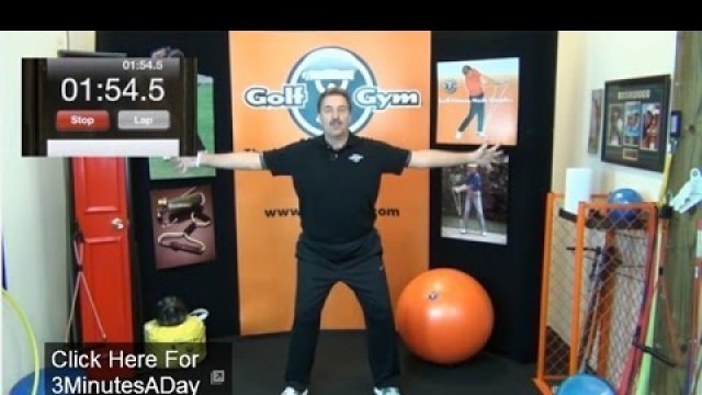 'Golf Fitness - GolfGym 3 Minute Workout Challenge Day 2'