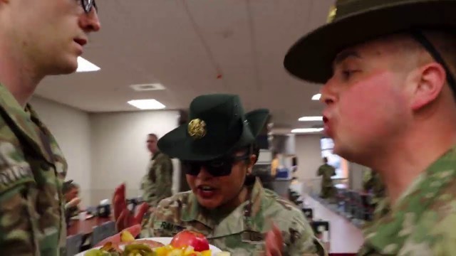 'United States Army Basic Combat Training FIRST MEAL'