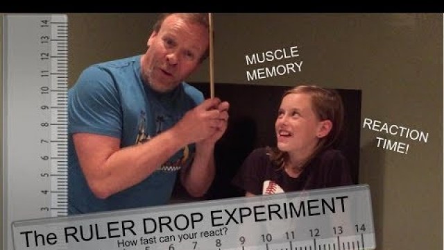 'Reaction Time: The Ruler Drop Test Experiment (muscle memory / science project)'