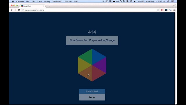 'Hexacolors - Color Game - Test your reaction time!'