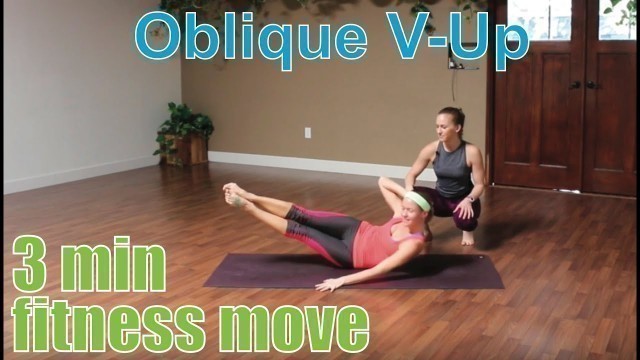 '3 Minute Fitness Move - Oblique V-Up'