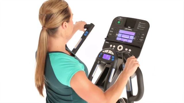 'E5 Adjustable-Stride Cross-Trainer Features'