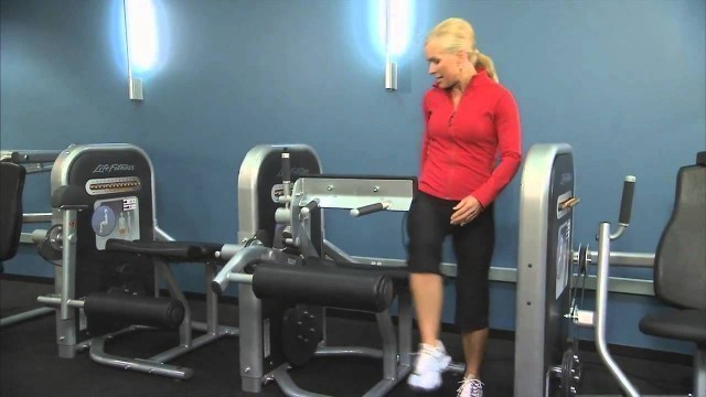 'Life Fitness Circuit Series Seated Leg Curl Instruction'