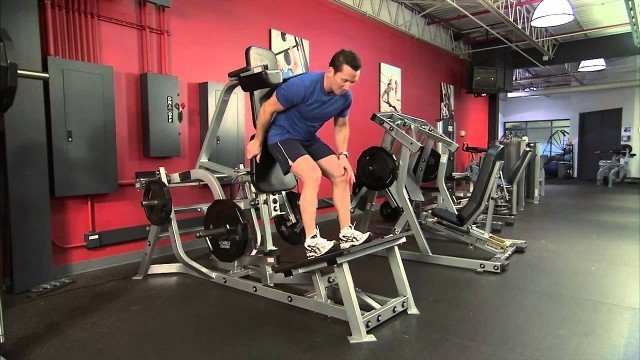 'Hammer Strength Plate-Loaded V Squat Instructions'