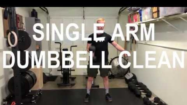 'The Single Arm Dumbbell Clean - Exercise Technique | Virtual Team Fitness'