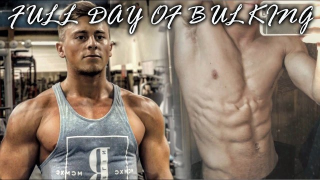 'FULL DAY OF BULKING | TEEN FITNESS MODEL | GLEN GILLEN'