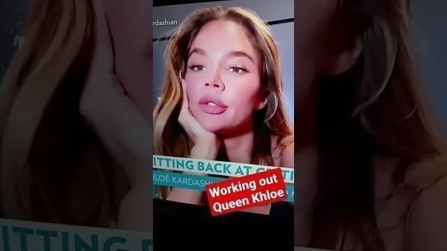 'Khloe WORKOUT QUEEN! #khloekardashian #antiaging #fitness'