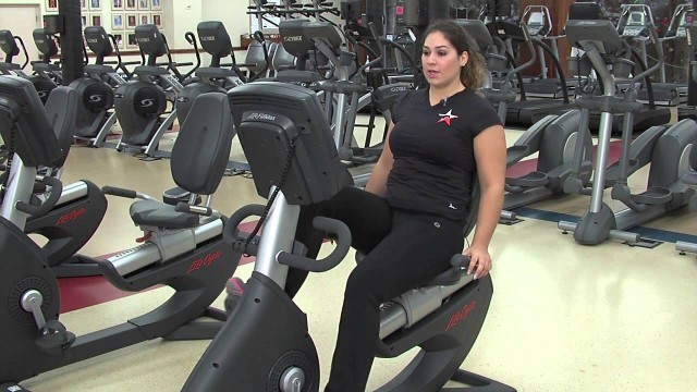 'Life Fitness Recumbant Bike Tutorial'