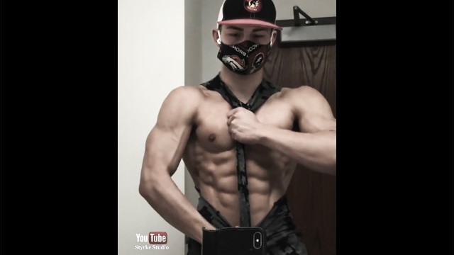 'Teen Bodybuilder Fitness Model Reid Lorenz Body Update Styrke Studio Covid19'