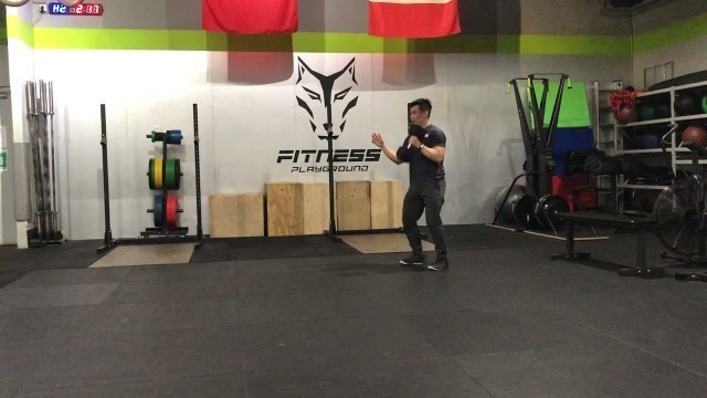 '[Movements Demo] - Alternating Single Arm DB Hang Power Clean (Fitness) (CrossFit) (WOD) (Workout)'