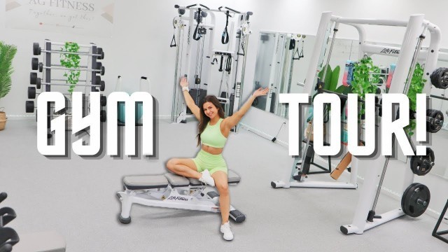 'FULL DREAM GYM TOUR! AFFORDABLE AMAZON GYM EQUIPMENT, LIFE FITNESS, HOME GYM SET'