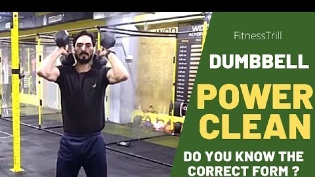 'Dumbbell Power Clean | Technique of Dumbbell Power Clean | Crossfit Weightlift | Fitness Trill'