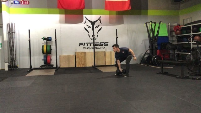 '[Movements Demo] - Alternating Single Arm DB Squat Clean (Fitness) (CrossFit) (WOD) (Workout)'