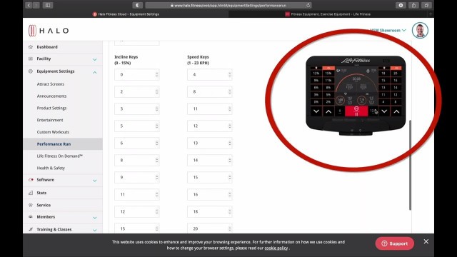 'Halo Fitness Video #10 Equipment Settings Performance Run'