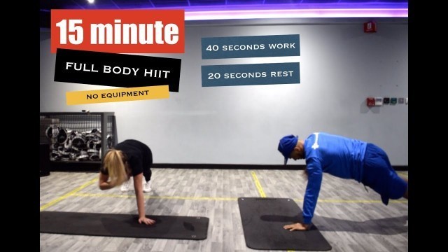 'HIS AND HERS 15 MIN HIIT WORKOUT | FULL BODY HIIT WORKOUT | WEIGHT LOSS WORKOUT | LOSE WEIGHT FAST'