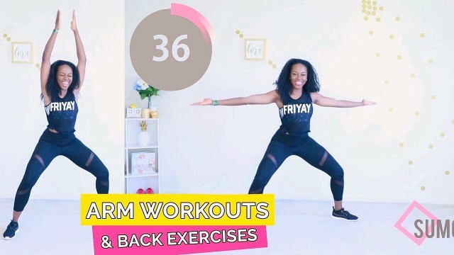 '2 in 1 - ARM WORKOUTS & BACK EXERCISES | at home workout - QUICK'