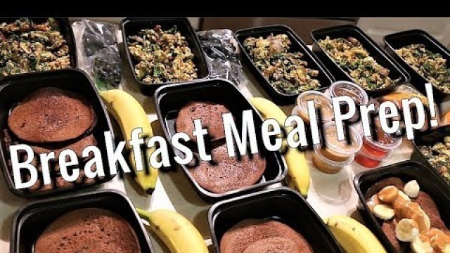 'Breakfast Meal Prep! Low Carb Scrambled Eggs and High Carb Protein Pancakes'