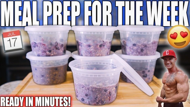 'Bodybuilding Breakfast For The Whole Week | Fast & Simple Meal Prep Recipe | ANABOLIC POWER OATMEAL'