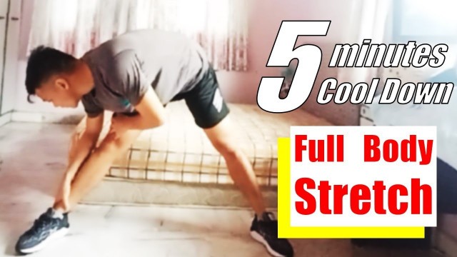 '5 min cool down full body stretch - works well after every workouts'