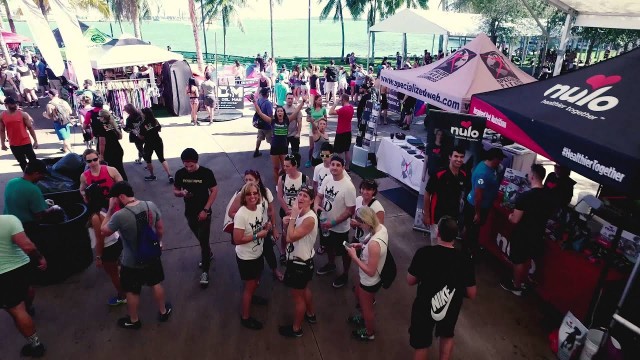 'Wodapalooza from the AIR! Miami Fitness Festival - aerial drones photography'