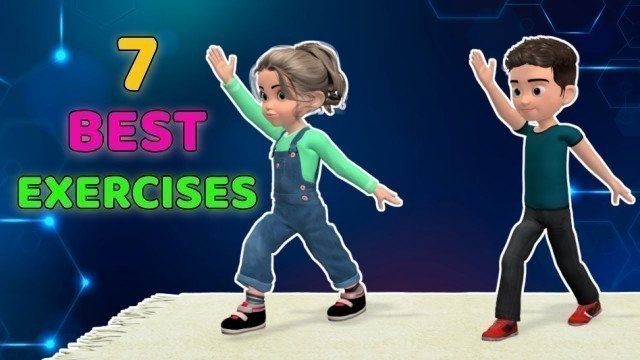 '7 AEROBIC EXERCISES FOR KIDS AND TEENS - HOME WORKOUT'