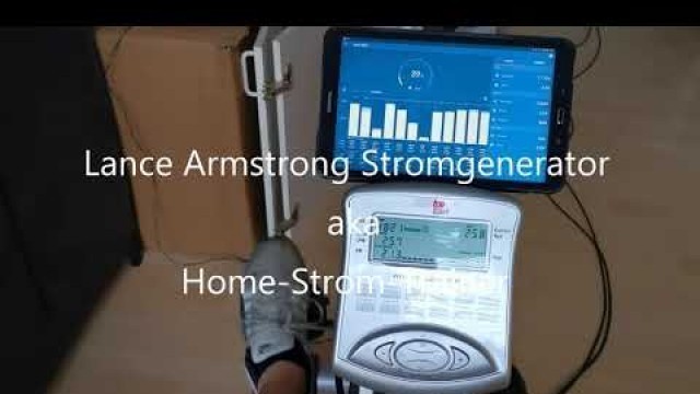 'Lance-Armstrong-Stromgenerator aka Home-Strom-Trainer #Eigenstrom #Trainer #Fitness #Energiewende'