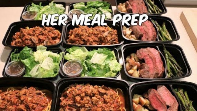 'Her Meal Prep - Spaghetti With A Side Salad - Flank Steak With Roasted Potatoes And Asparagus'