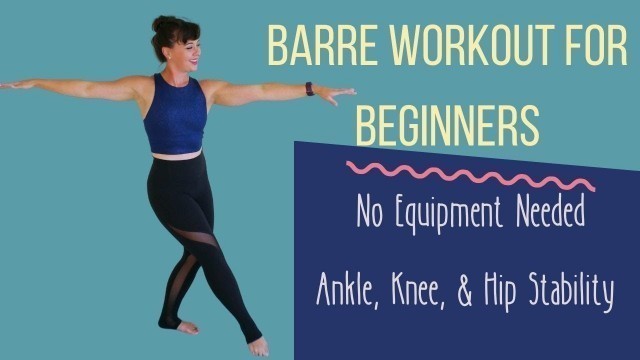 '20 Minute Beginner Barre Workout No Equipment'