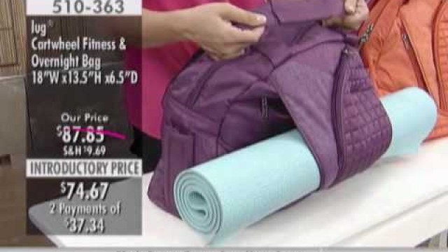 'Lug Cartwheel Fitness/Overnight Bag at The Shopping Channel 510363'