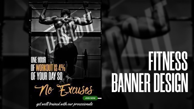 'FITNESS BANNER DESIGN IN PHOTOSHOP | PHOTOSHOP TUTORIAL'