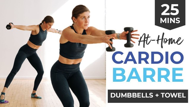 '25-Minute Cardio Barre Workout (with Sliders/Gliders or Towels)'