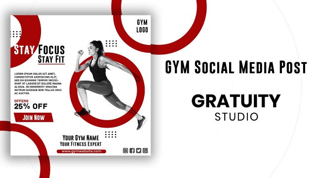 'Fitness Banner Design | Social Media Post | Photoshop Tutorial'