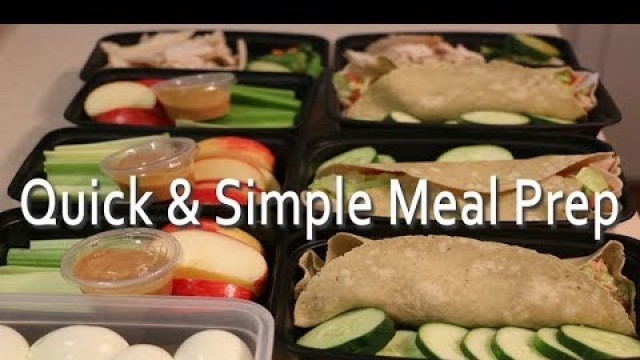 'Meal Prep - Healthy Wraps and No Cook Meal Options'