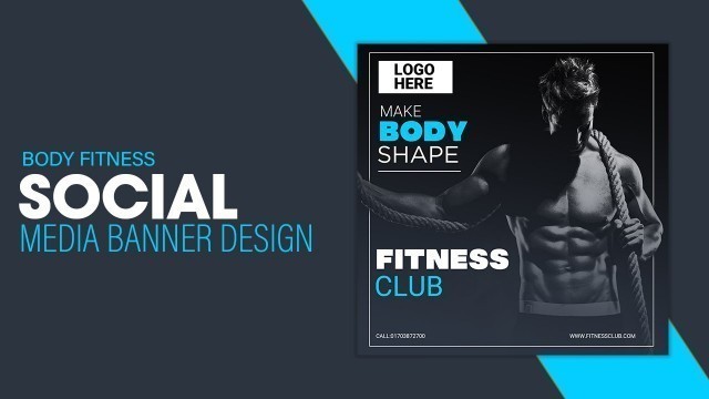 'Fitness Banner | Poster Design |  advertising design | sayem rony'