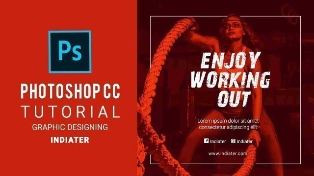 'Gym Workout Instagram Banner Design Photoshop Tutorial'