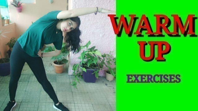 '5 MIN. WARM UP EXERCISES AT HOME | EASY & EFFECTIVE WARM UP | CARDIO & STRETCHING | NEHA PANDEY'