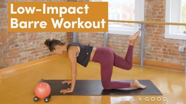 'This Low-Impact Barre Workout is Prenatal Friendly, And Easy On The Joints | Good Moves | Well+Good'