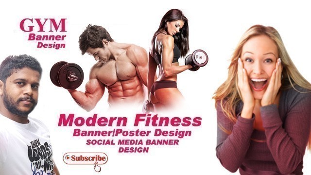 'Photoshop Tutorial | Fitness Banner Design  | How to make Banner Design | Akuraa Studios TEAM |'